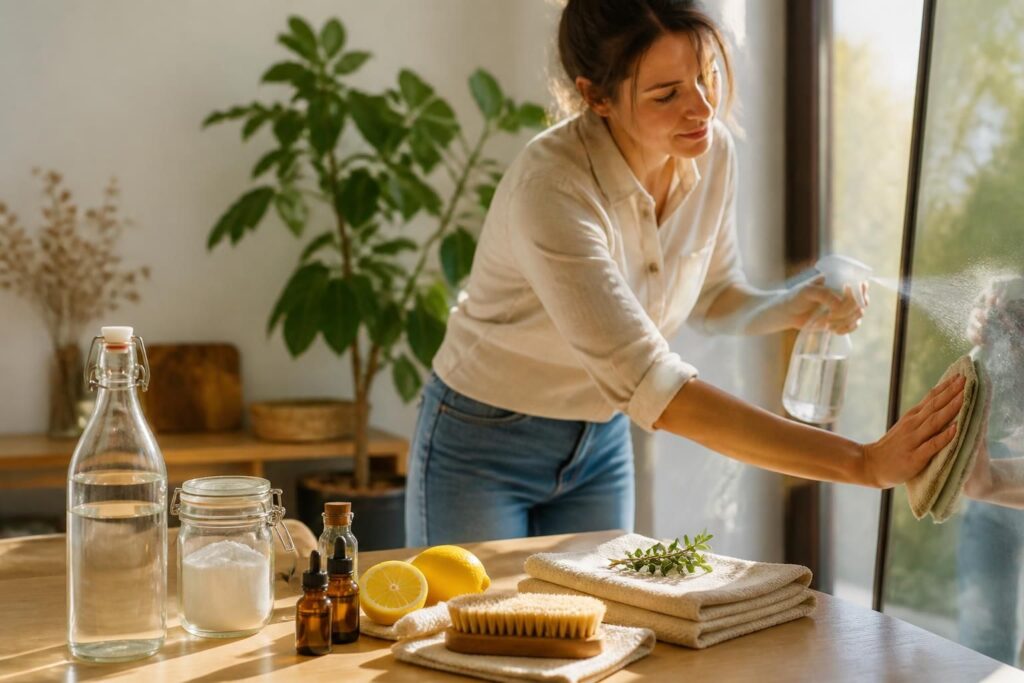 découvrez des routines simples et efficaces pour l'entretien de la maison en utilisant des produits naturels, respectueux de l'environnement et économiques.