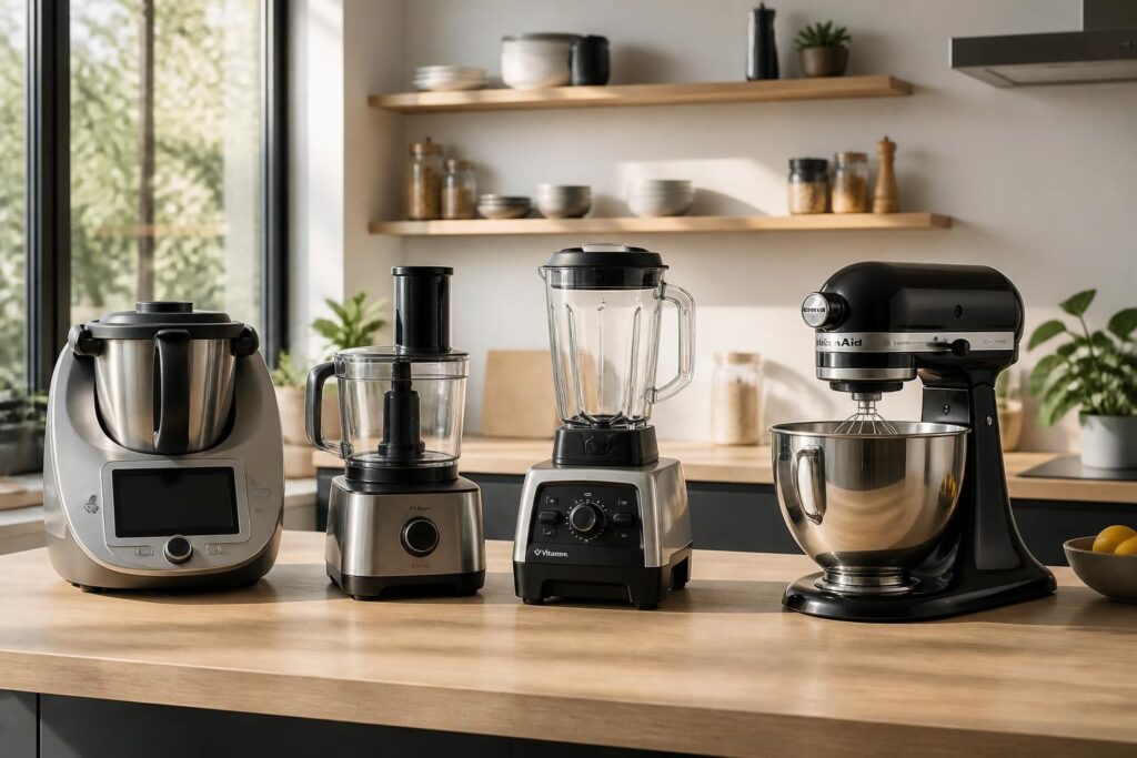 découvrez notre comparatif complet des robots et appareils de cuisine pour choisir l'équipement idéal qui facilitera vos préparations culinaires au quotidien.