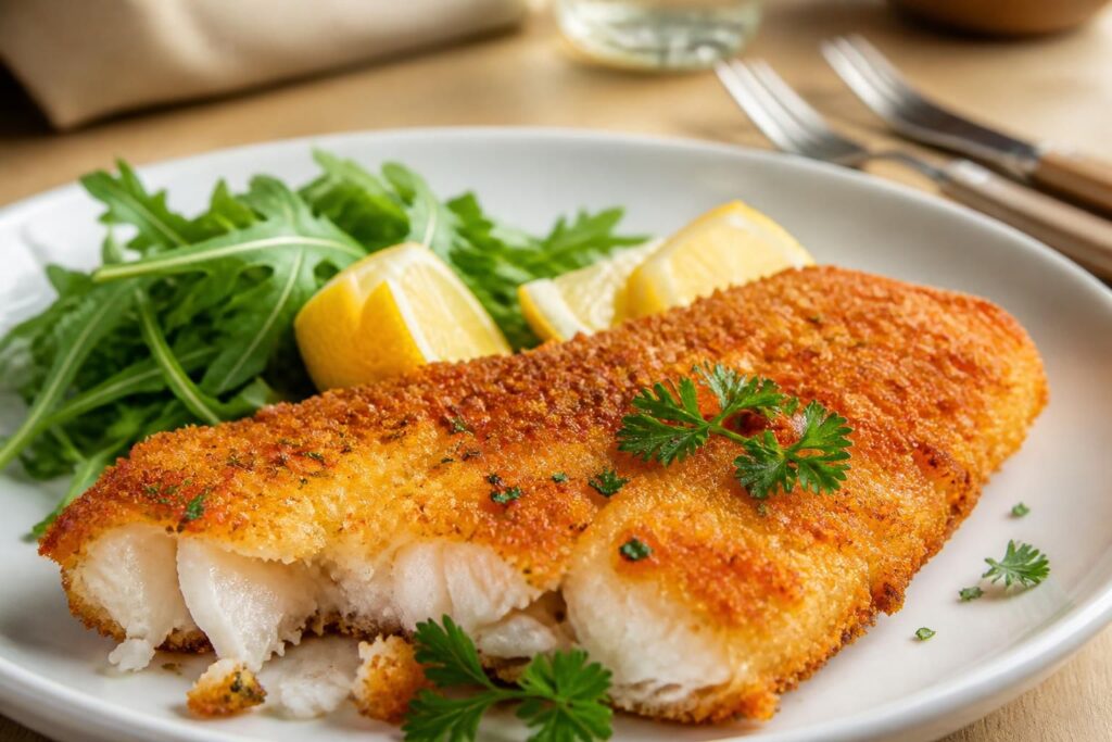 découvrez notre recette de cabillaud pané croustillant, parfaite pour un repas savoureux et facile à préparer en quelques minutes.