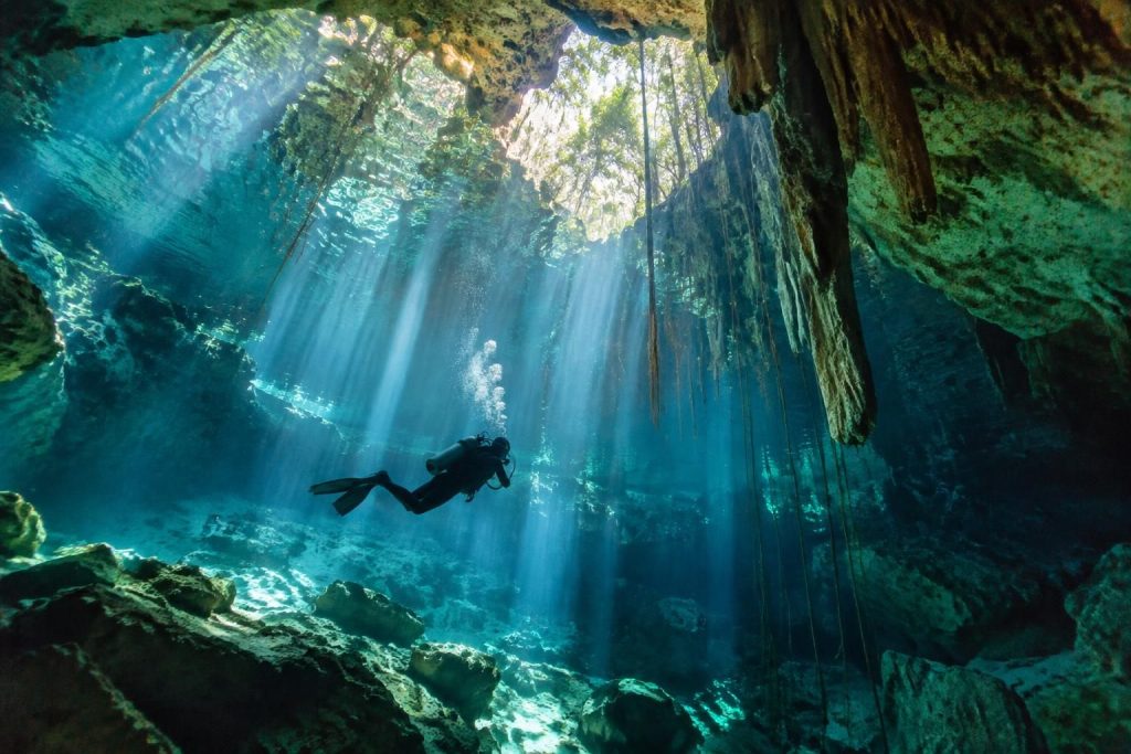 explorez les cénotes du mexique, des piscines naturelles aux eaux cristallines nichées dans des grottes spectaculaires, et plongez au cœur de leur beauté unique.