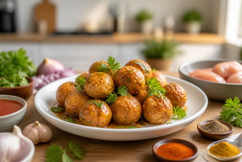 découvrez nos recettes de boulettes de poulet savoureuses et faciles à préparer pour des repas gourmands et variés en famille ou entre amis.