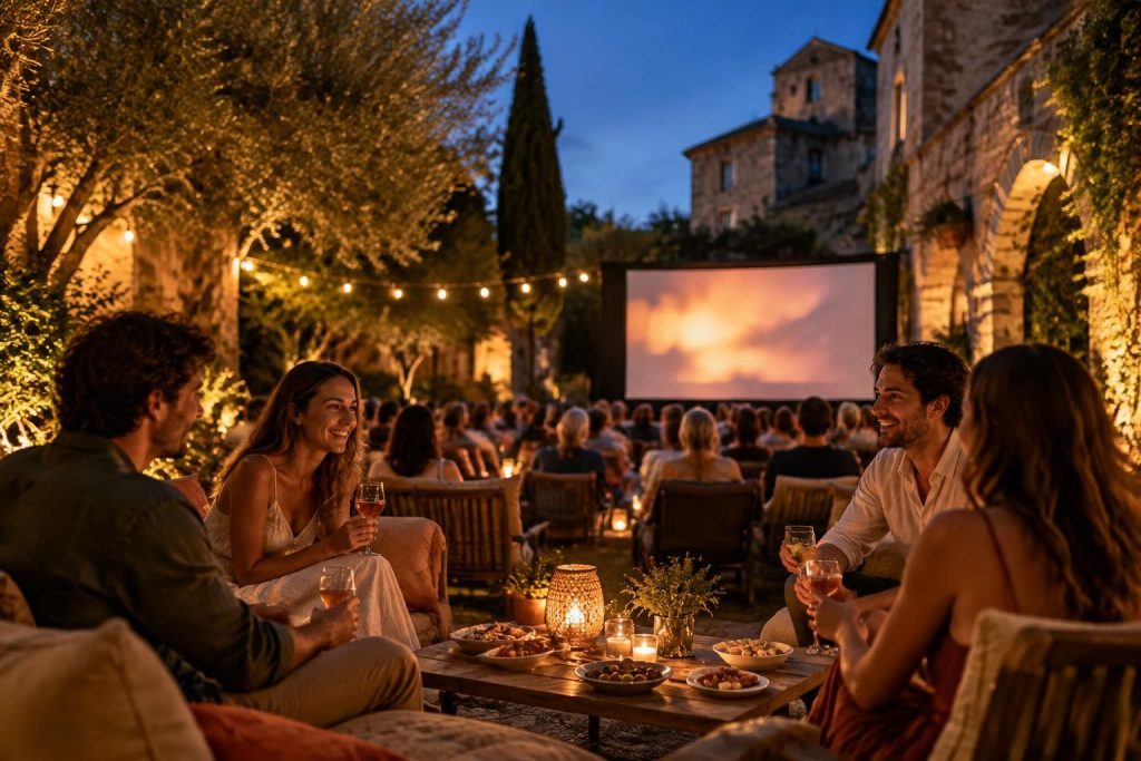 profitez des soirées cinéma en plein air à montpellier : apéro, films sous les étoiles et bons moments à partager tout l’été.