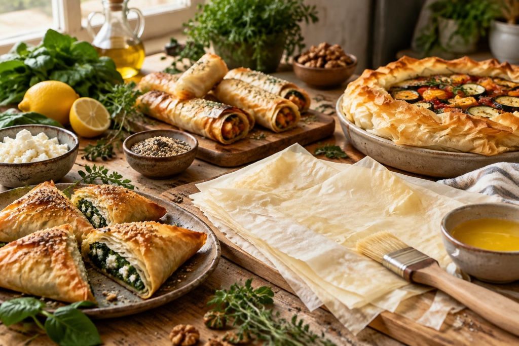 découvrez comment utiliser la feuille de filo en cuisine : astuces de préparation et recettes croustillantes, sucrées ou salées, faciles à réaliser.