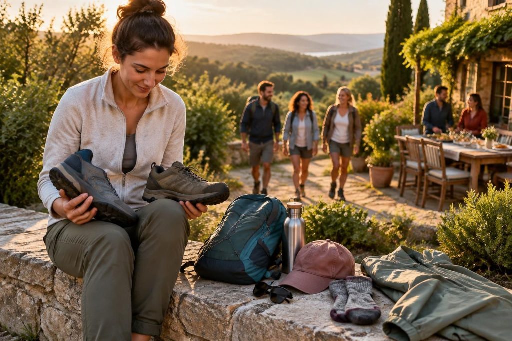 découvrez comment choisir des chaussures confortables et les bons accessoires pour profiter pleinement de vos balades apéro.