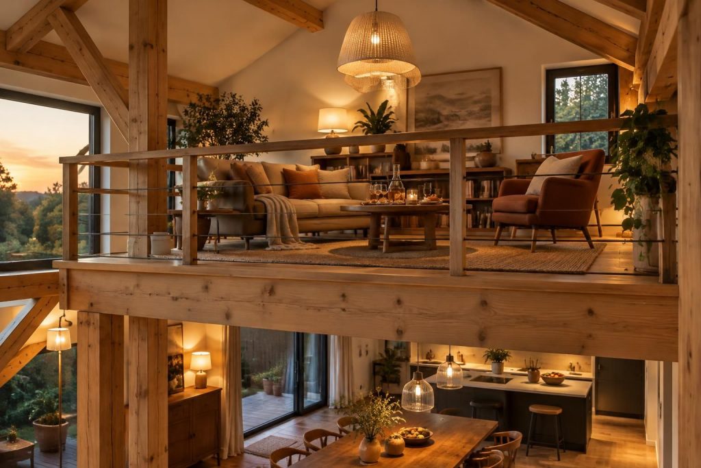 découvrez comment aménager une mezzanine en bois en un espace apéro cosy et convivial, avec des idées déco pour optimiser votre intérieur.