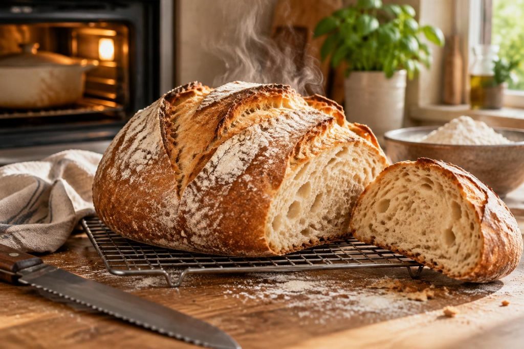 découvrez nos astuces pour réussir la cuisson de votre pain maison au four : croûte dorée, mie moelleuse et saveur irrésistible.